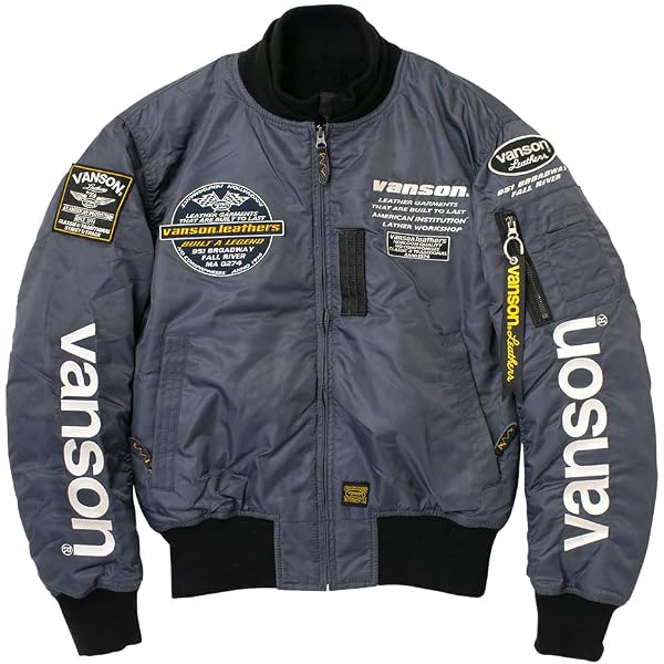 Amazon.co.jp: [バンソン] VSE25102W バイクウェア MA-1 ナイロン